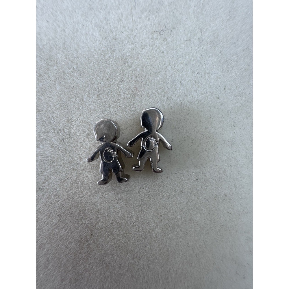 Floating Two Children Charm for your Origami Owl Locket Authentic Charm W/ Logo - Picture 3 of 4
